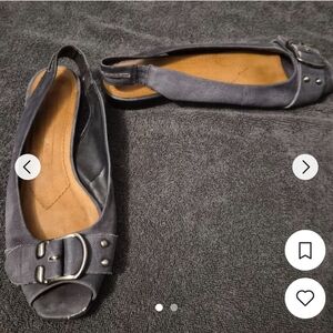 Stylish Black Slingback Peep Toe Shoes